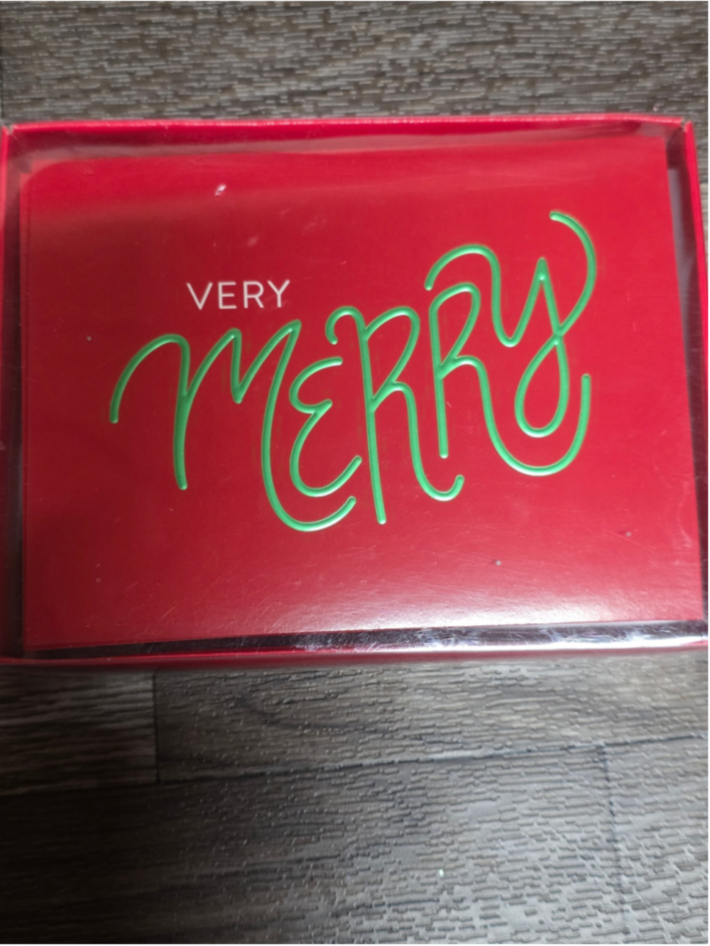 Recollections Christmas Cards and Envelopes Set, One Size, Red and Green
